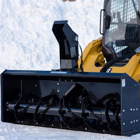 how far will a skid steer blower blow snow|snow blower for skid steer.